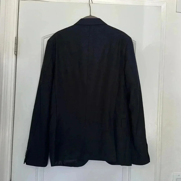 H&M Blue Navy Men’s Blazer Sz 40R - Picture 6 of 9